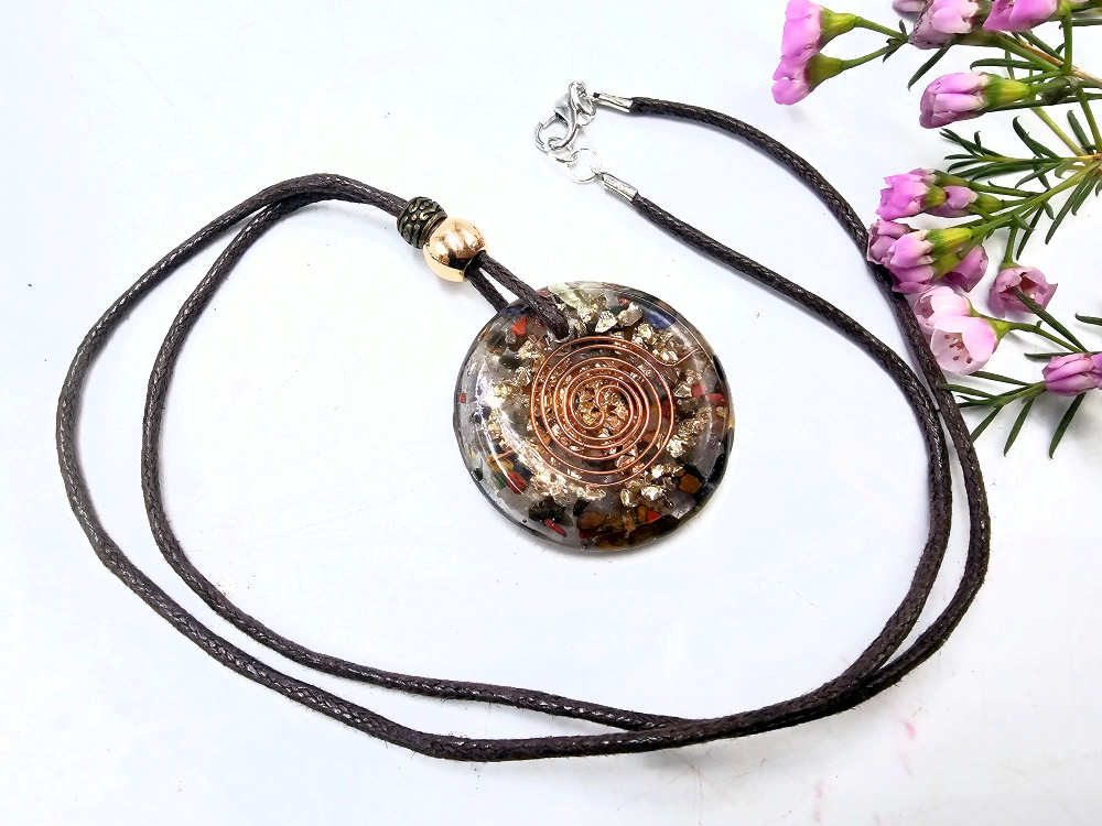 Flower Of Life Orgonite Necklace Flower Of Life Orgonite Necklace - Image 4