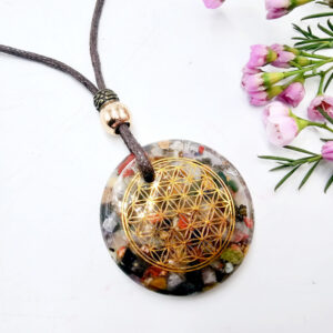 Flower Of Life Orgonite Necklace