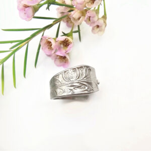 Flower Whisper Wrap Vintage Spoon Ring