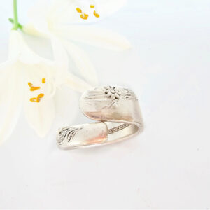 Flower Whisper Wrap Vintage Spoon Ring