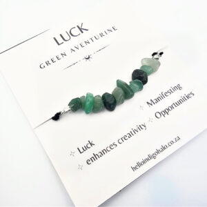 NEW Green Aventurine Stone Chip Bangle