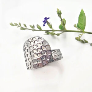 Hammered Texture Vintage Spoon Ring