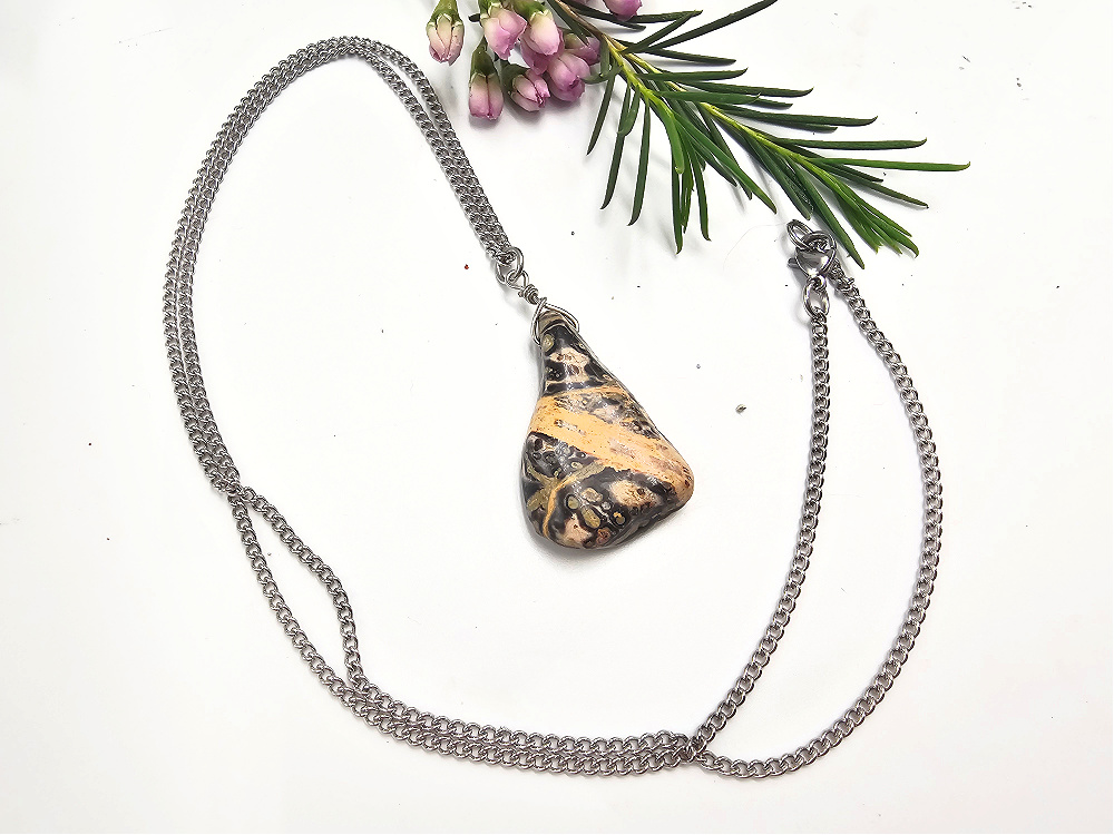Leopard Skin Jasper Necklace Leopard Skin Jasper Necklace - Image 2