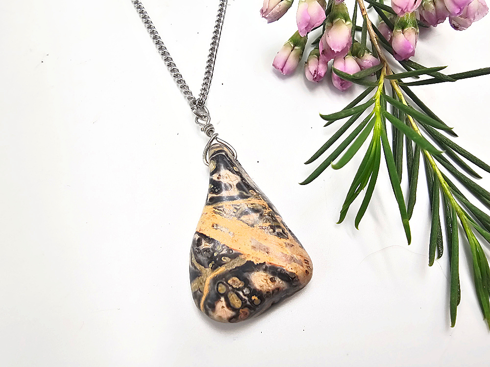 Leopard Skin Jasper Necklace Leopard Skin Jasper Necklace