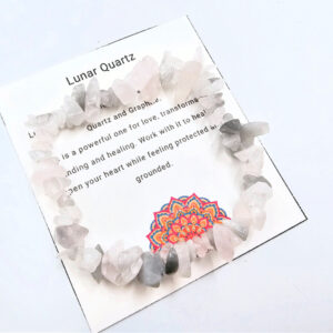 Lunar Quartz Chips Bangle