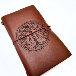 Meditation Chakra Journal Brown  (20x12cm)