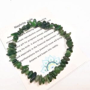 Nepherite Jade Chip Bangle