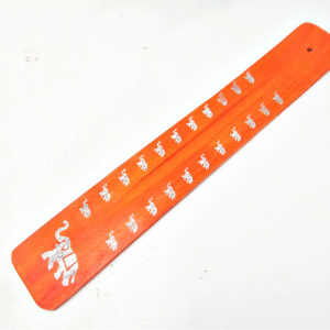 Orange Elephant Incense Holder