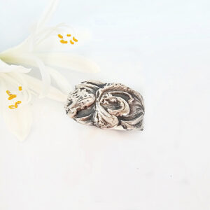 Orchidee Flower Vintage Spoon Ring L