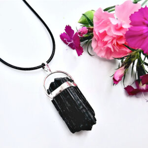 Black Tourmaline Fixed Swivel Necklace