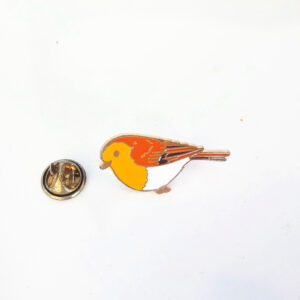 Red Bird Pin Badge