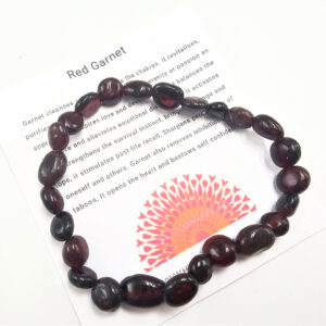 Red Garnet Nugget Bangle