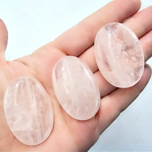 Rose Quartz Palm Stone (5cm)