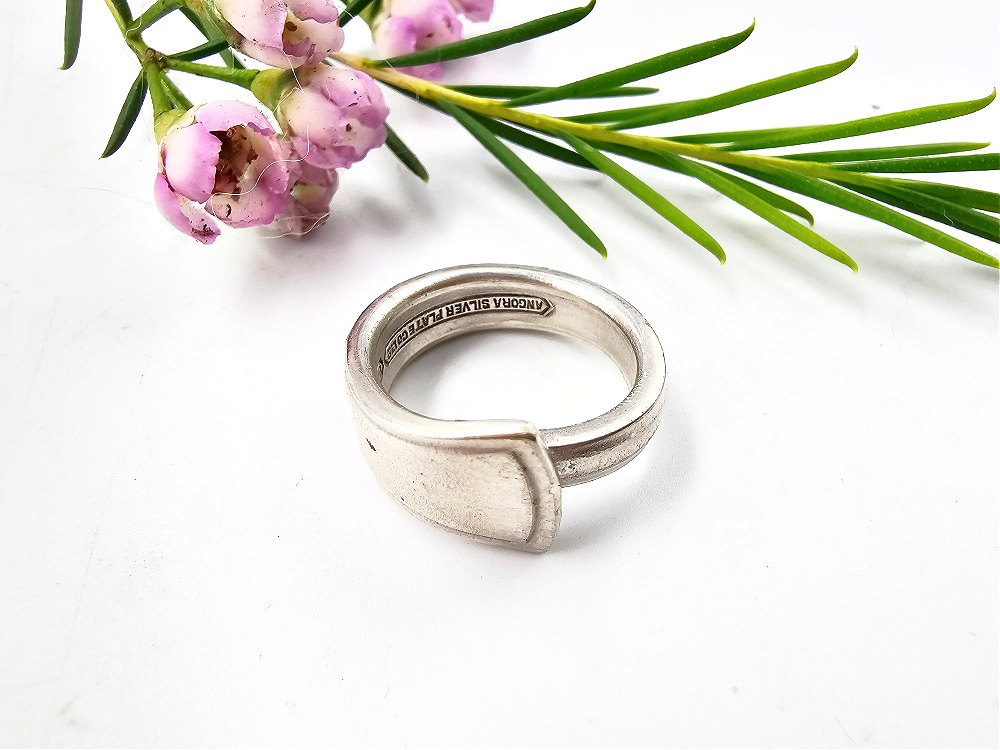 Shield Spiral Vintage Spoon Ring Shield Spiral Vintage Spoon Ring - Image 2