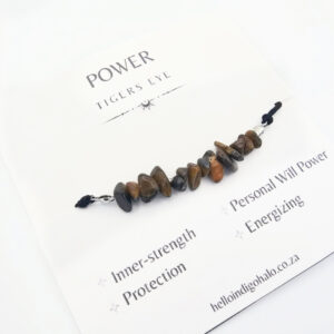 NEW Tigers Eye Stone Chip Bangle (Power)