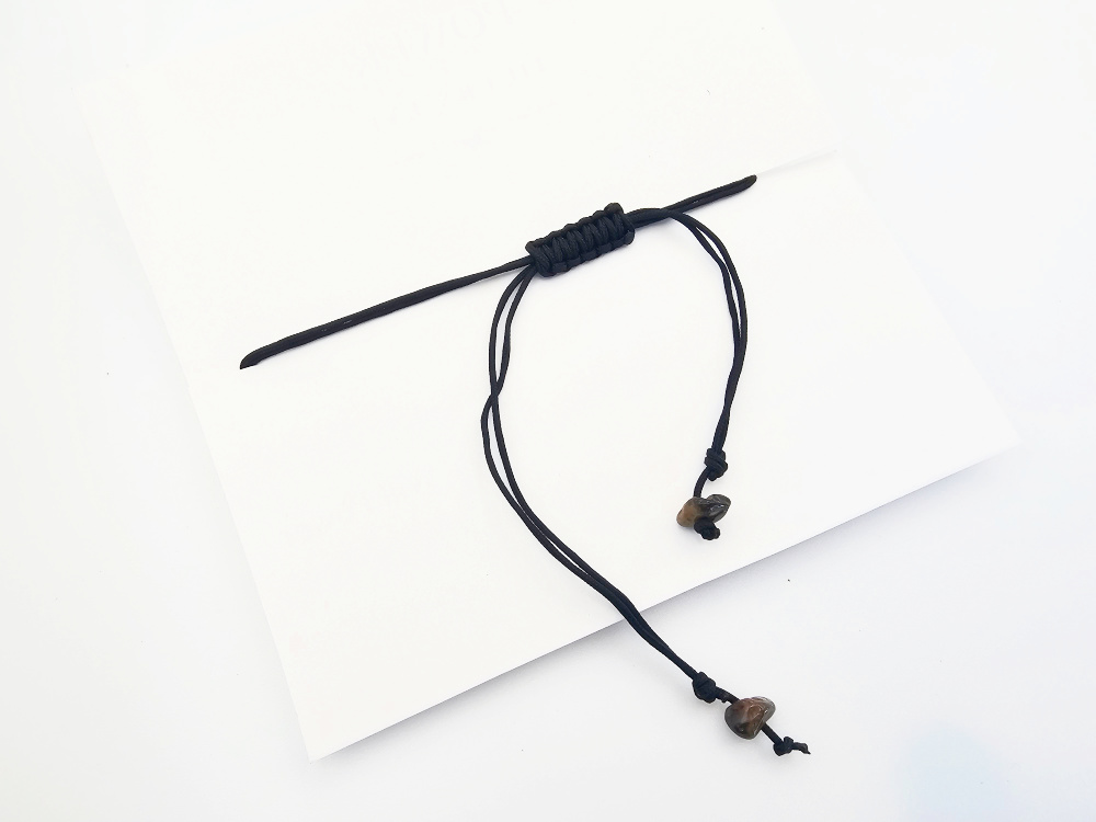 Tigers Eye Stone Chip Bangle (Power) Tigers Eye Stone Chip Bangle (Power) - Image 2