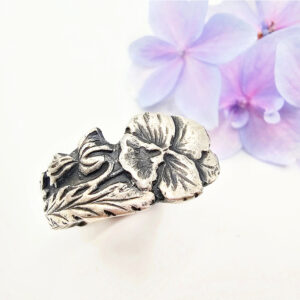 Viooltje Flower Vintage Spoon Ring