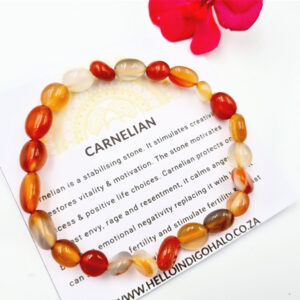 Carnelian Gemstone Nugget Bangle