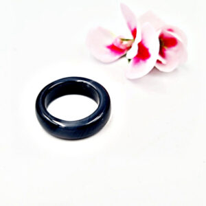 Agate Band Ring (Black)
