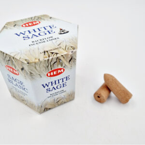 HEM Backflow Incense Cones White Sage (Pack Of 40)