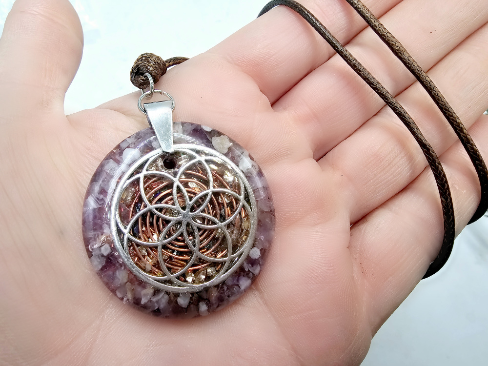 Seed Of Life Orgonite Necklace Seed Of Life Orgonite Necklace - Image 2