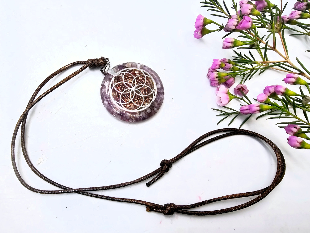Seed Of Life Orgonite Necklace Seed Of Life Orgonite Necklace - Image 3