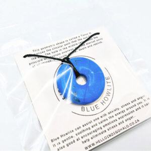 Blue Howlite Pi Stone 35mm