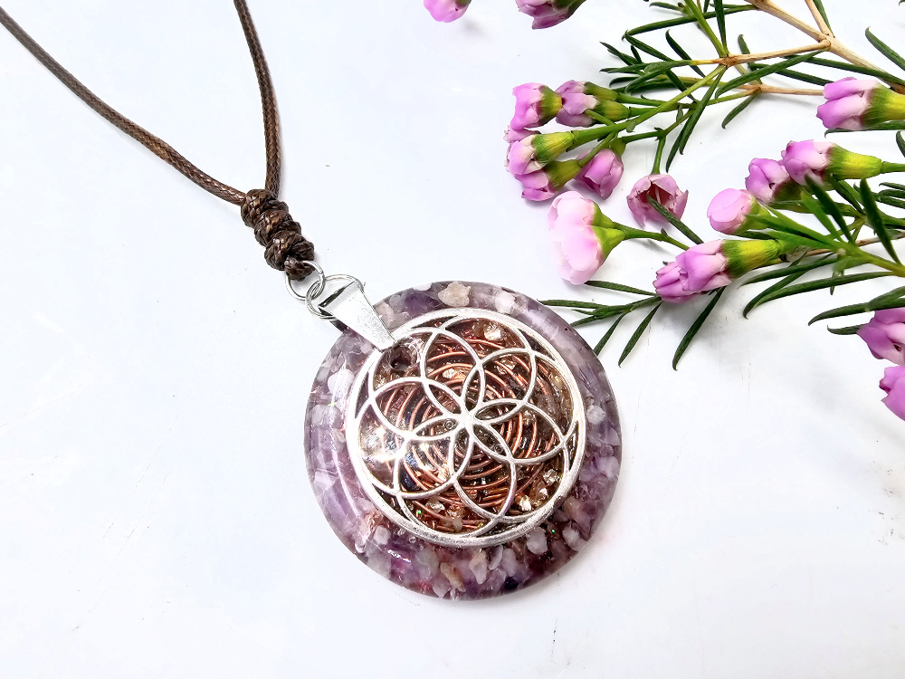 Seed Of Life Orgonite Necklace Seed Of Life Orgonite Necklace