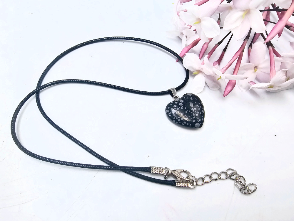 Black Tourmaline Heart Necklace Black Tourmaline Heart Necklace - Image 2