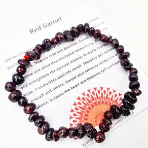 Rhodloite Garnet Stone Chips Bangle