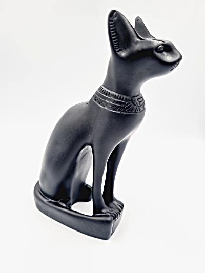 Egyptian Black Cat Statue Bastet L (20cm) Egyptian Black Cat Statue Bastet L (20cm) - Image 2