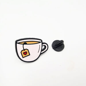 Love Tea Cup Pin Badge