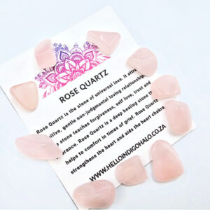 Rose Quartz Tumble Stone Mini's 10s