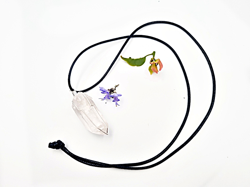 Quartz Rough Necklace (Wisdom & Spiritual Growth) Quartz Rough Necklace (Wisdom & Spiritual Growth) - Image 2