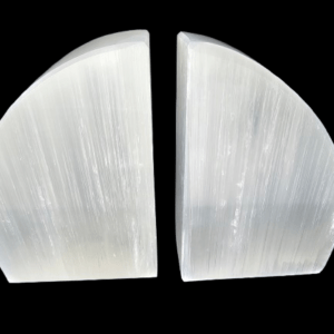 Selenite Book Ends