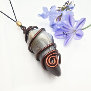 Agate Aluminum Wrap Necklace
