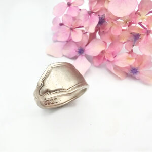 Shield Wrap Vintage Spoon Ring M