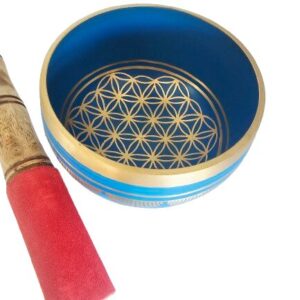 Singing Bowl Small - Blue Seed of Life