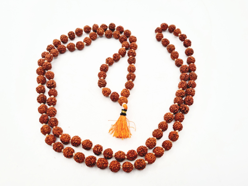 Rudraksha Prayer Mala Beads (8mm) Rudraksha Prayer Mala Beads (8mm)