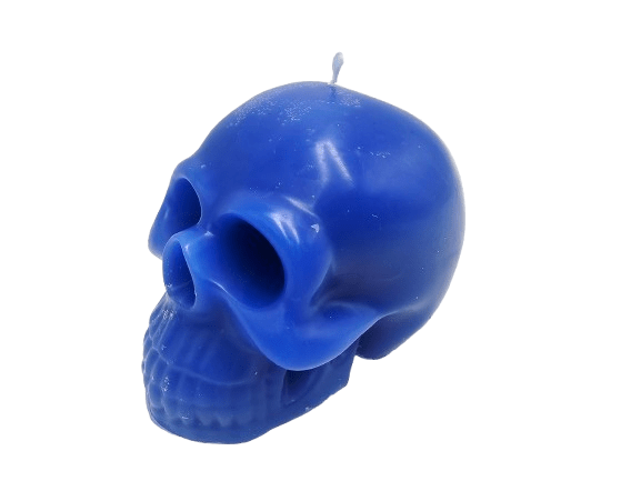 Skull Candle Blue (7cm) Skull Candle Blue