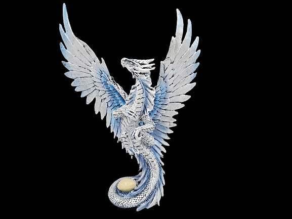 Adult Silver Dragon (Anne Stokes) (31.5cm) Adult Silver Dragon