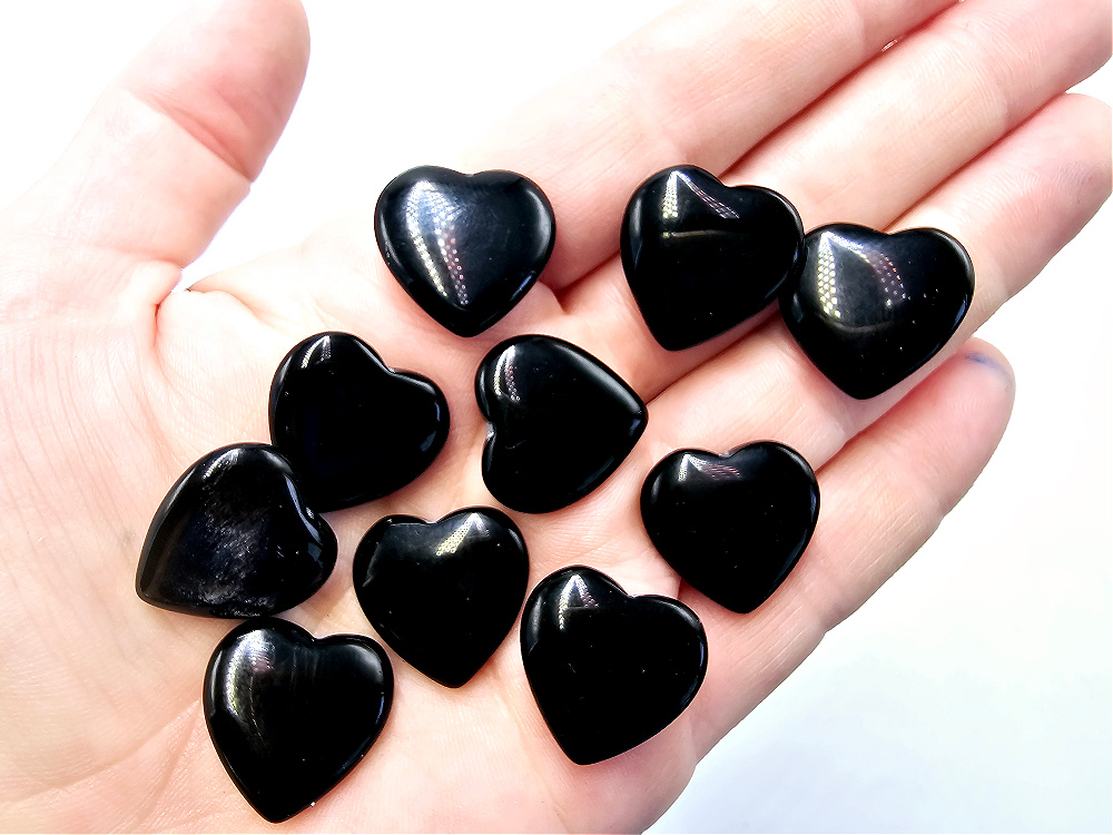 Black Obsidian Heart (2cm) Black Obsidian Heart (2cm)