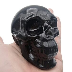 Black Obsidian Skull