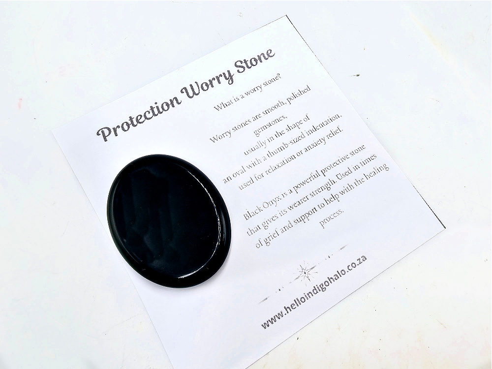 Worry Stone Protection (Black Obsidian) Worry Stone Protection (Black Obsidian)