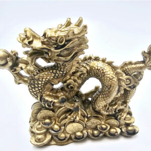 Feng Shui Dragon On Sea Of Coins (16cm)