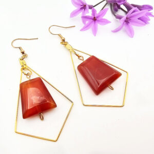 Geometric Crystal Earrings