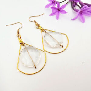 Geometric Crystal Earrings