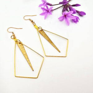 Geometric Crystal Earrings