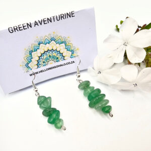 Green Aventurine Chips Earrings
