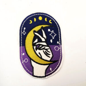 Iron on Patch - Magic Moon Hand (8.5cm)